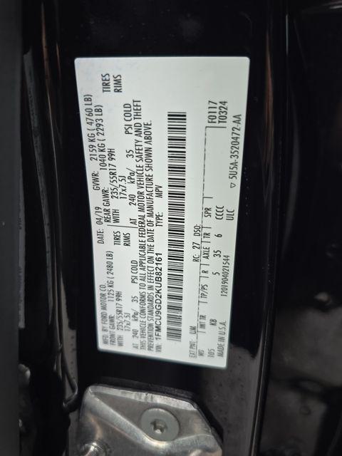 used 2019 Ford Escape car, priced at $16,500