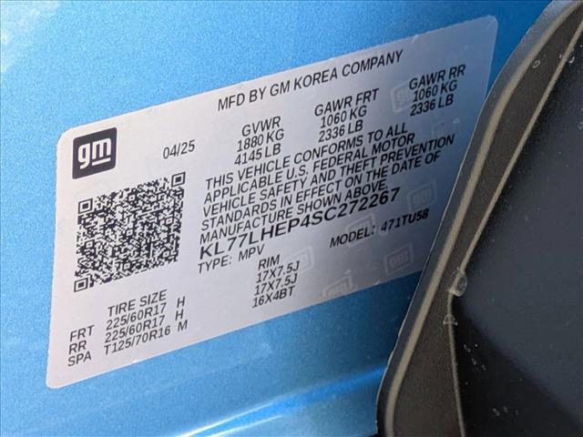 new 2025 Chevrolet Trax car, priced at $22,875