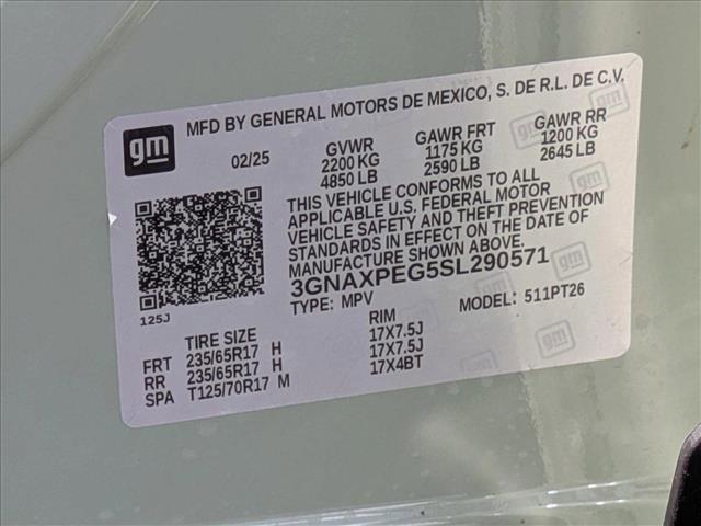 new 2025 Chevrolet Equinox car, priced at $29,745