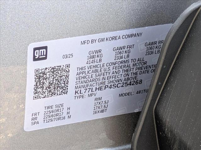 new 2025 Chevrolet Trax car, priced at $24,045