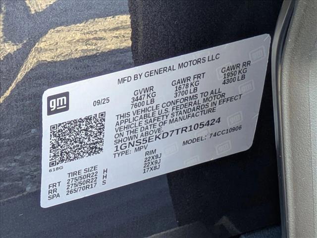 new 2026 Chevrolet Suburban car, priced at $72,956