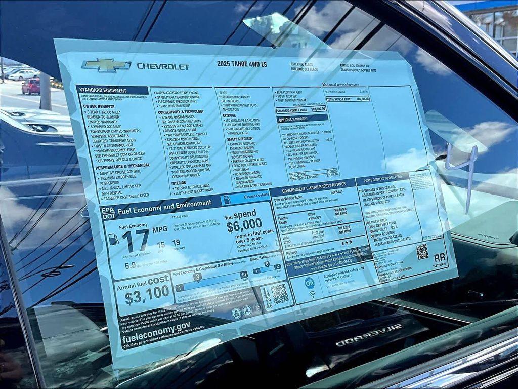 new 2025 Chevrolet Tahoe car, priced at $62,790