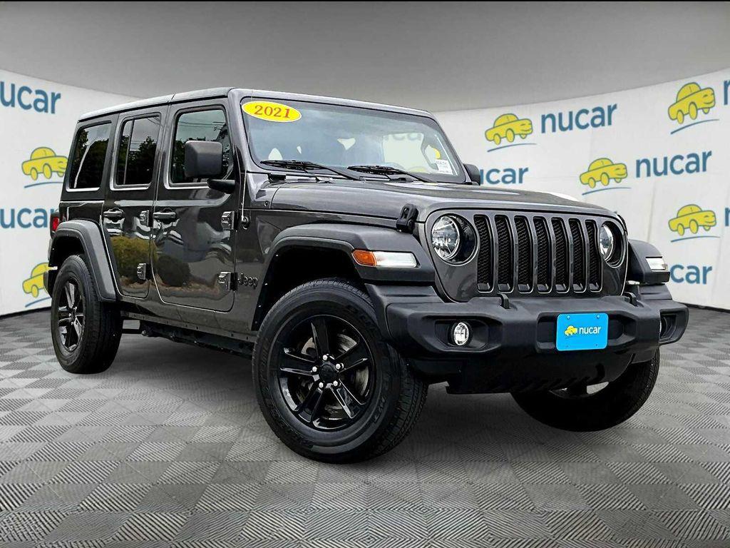 used 2021 Jeep Wrangler Unlimited car, priced at $34,111