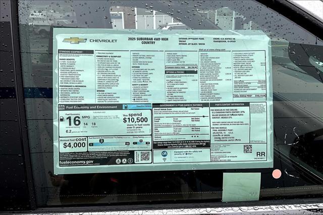 new 2025 Chevrolet Suburban car, priced at $99,315