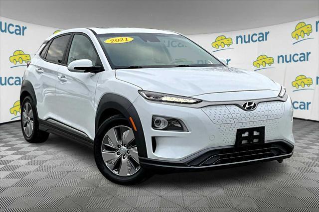 used 2021 Hyundai Kona EV car, priced at $17,471