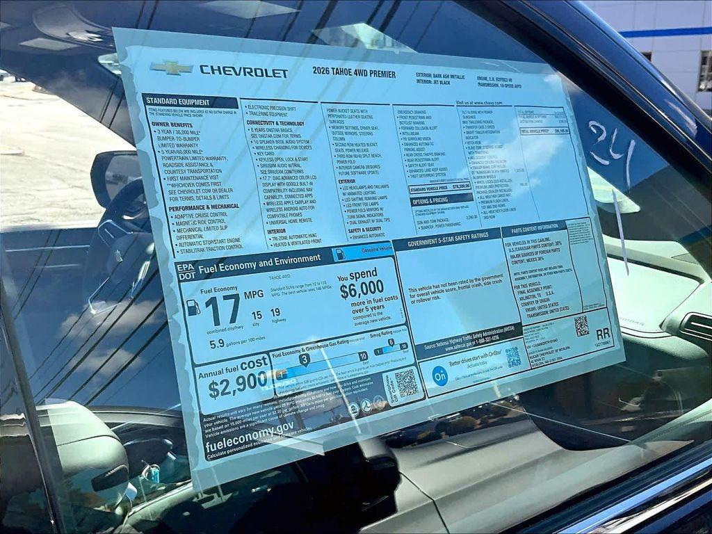 new 2026 Chevrolet Tahoe car, priced at $82,105