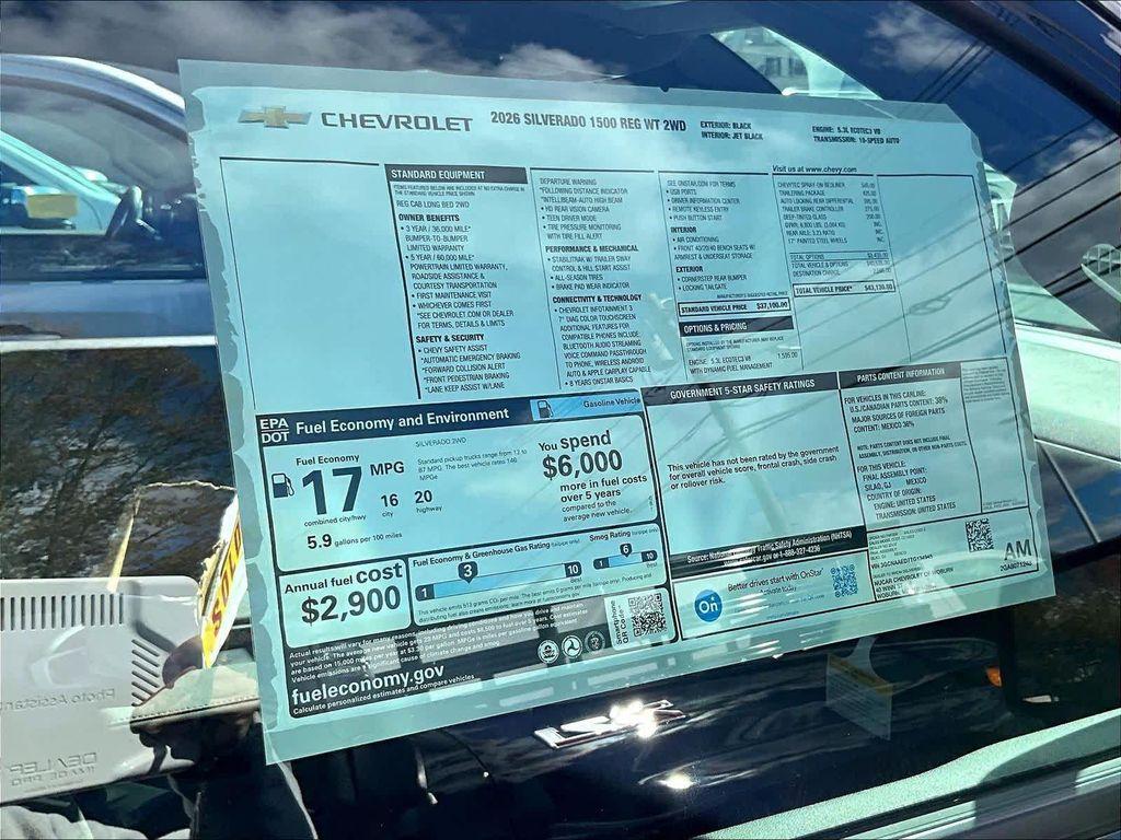 new 2026 Chevrolet Silverado 1500 car, priced at $40,630