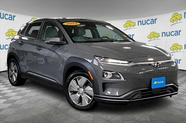 used 2021 Hyundai Kona EV car, priced at $17,277