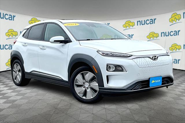 used 2021 Hyundai Kona EV car, priced at $17,277