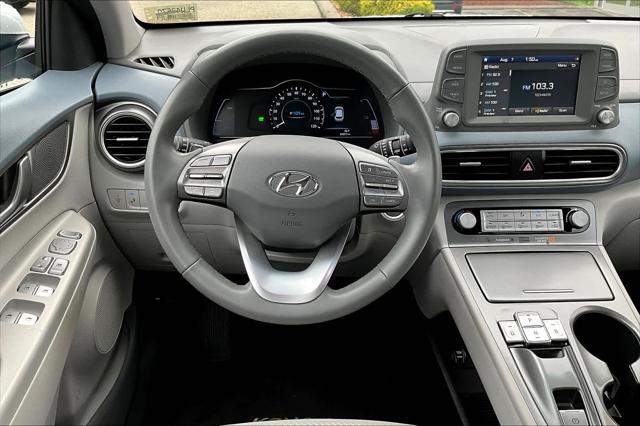 used 2021 Hyundai Kona EV car, priced at $17,277