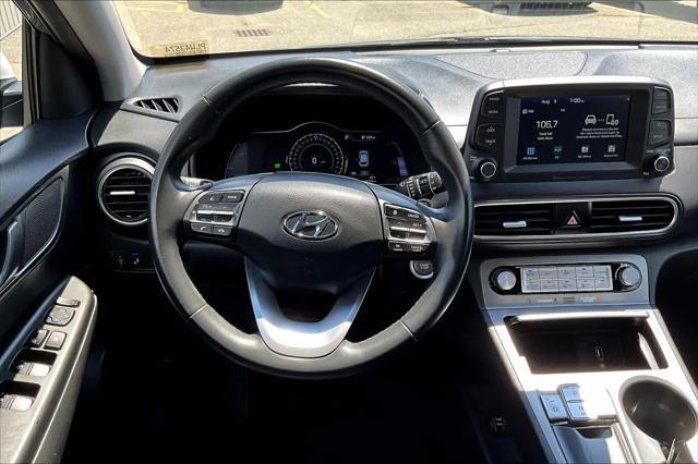 used 2021 Hyundai Kona EV car, priced at $16,488