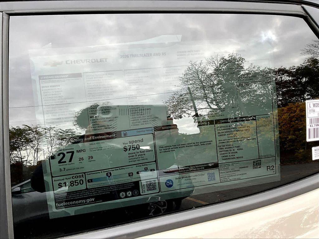 new 2026 Chevrolet TrailBlazer car, priced at $34,240