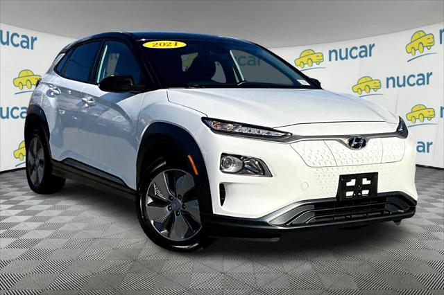 used 2021 Hyundai Kona EV car, priced at $17,457