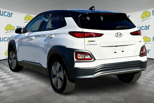 used 2021 Hyundai Kona EV car, priced at $17,457