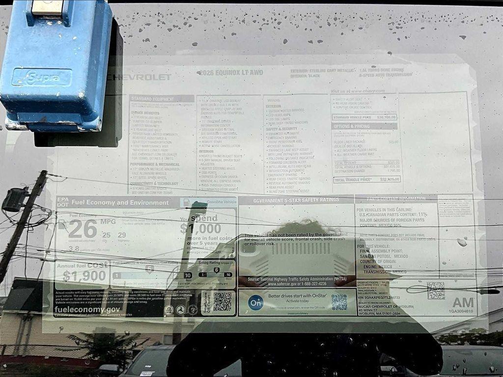 new 2026 Chevrolet Equinox car, priced at $30,820