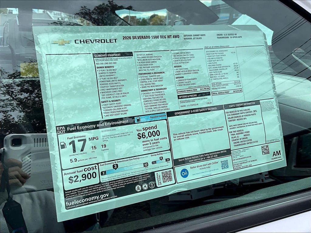 new 2026 Chevrolet Silverado 1500 car, priced at $45,110