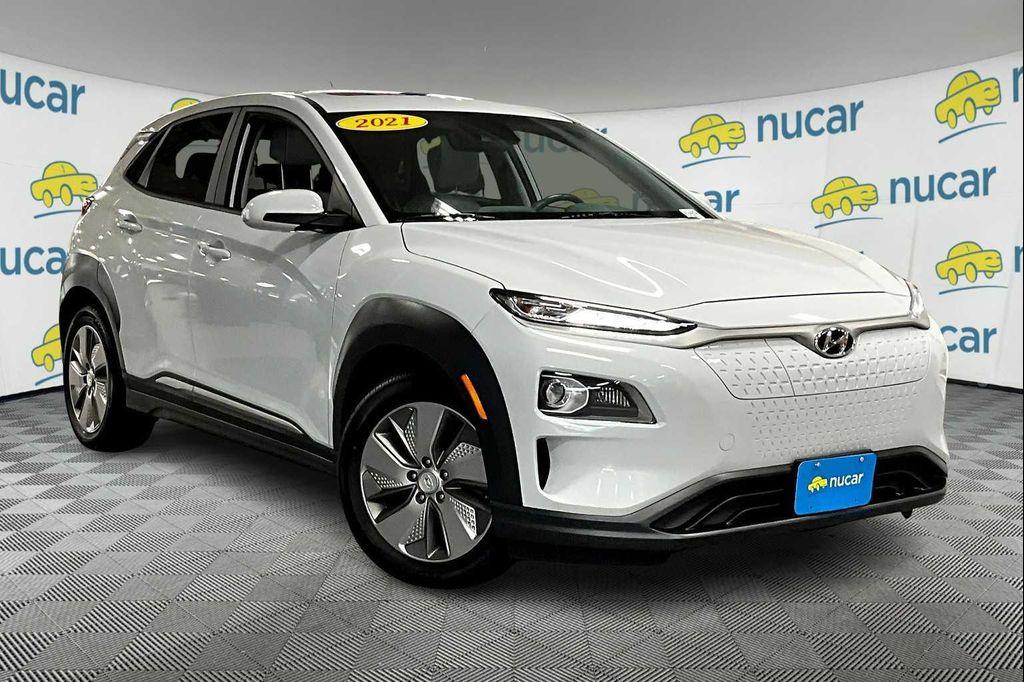 used 2021 Hyundai Kona EV car, priced at $17,995
