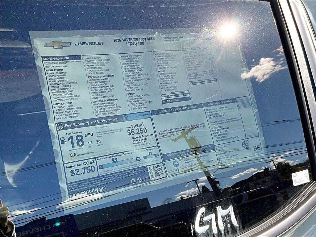 new 2026 Chevrolet Silverado 1500 car, priced at $51,190