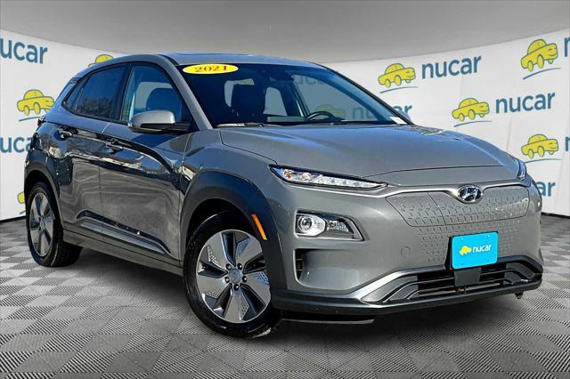 used 2021 Hyundai Kona EV car, priced at $16,488