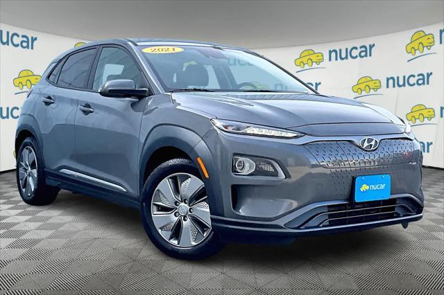 used 2021 Hyundai Kona EV car, priced at $16,732