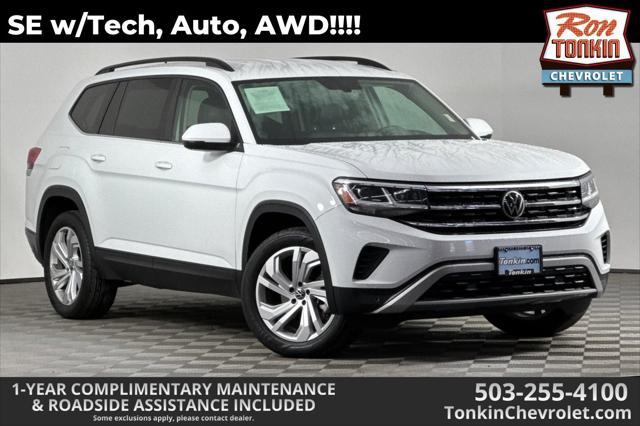 used 2021 Volkswagen Atlas car, priced at $23,987