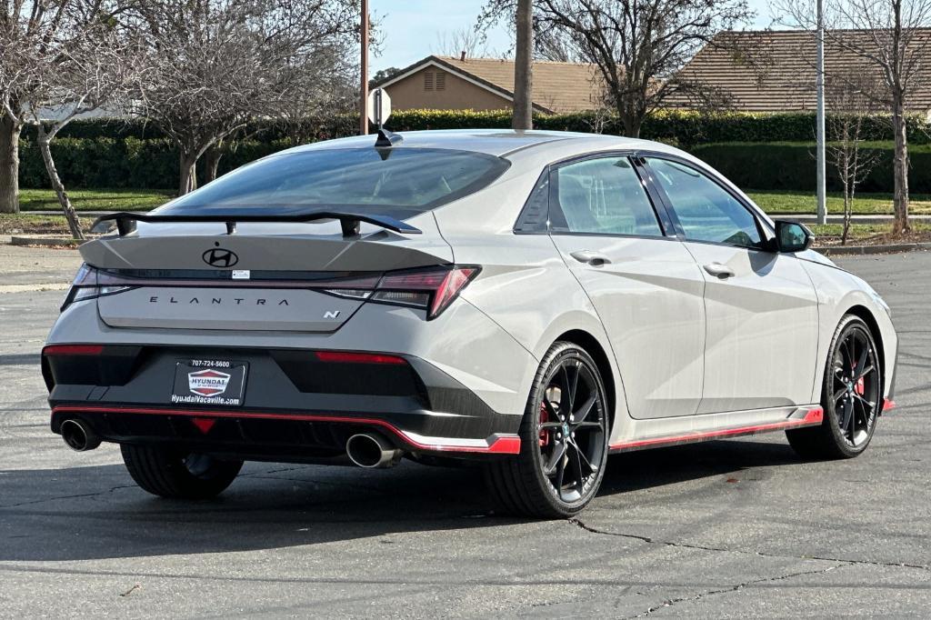 new 2025 Hyundai Elantra N car, priced at $37,190