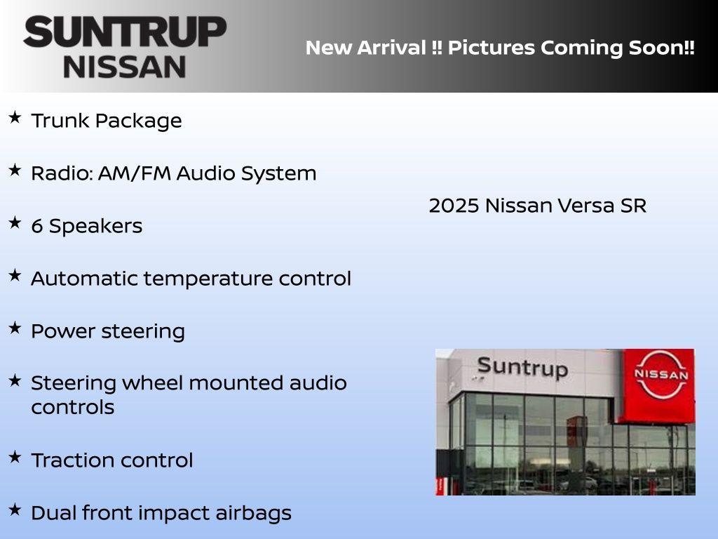 new 2025 Nissan Versa car, priced at $20,638