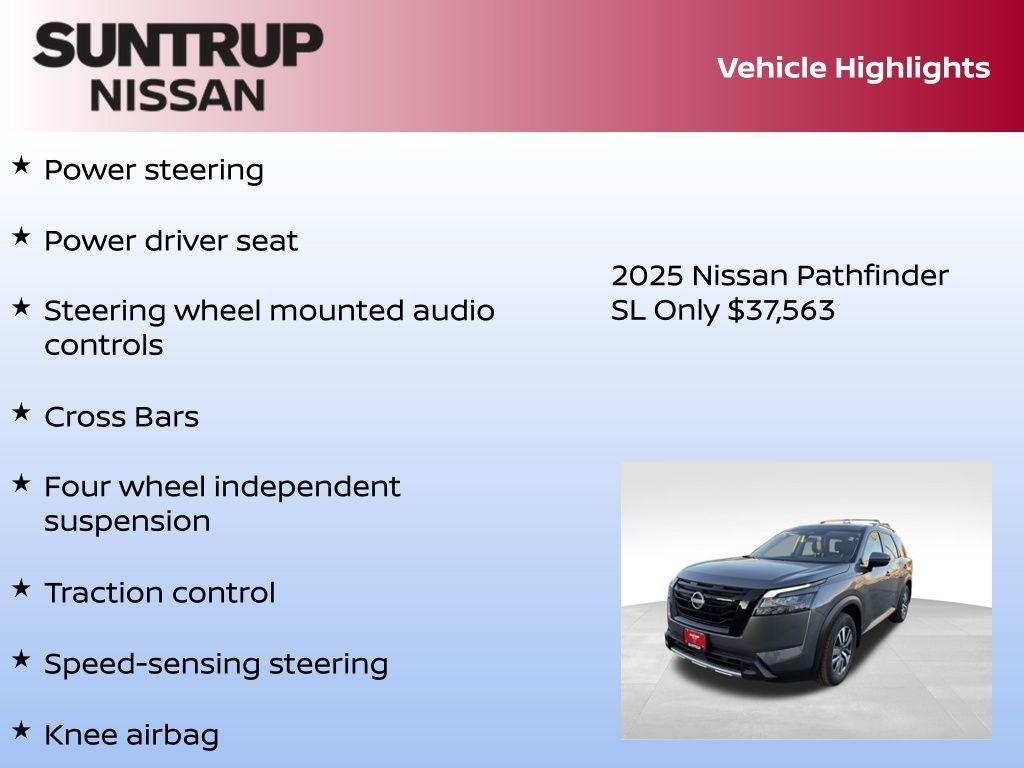 new 2025 Nissan Pathfinder car, priced at $37,563