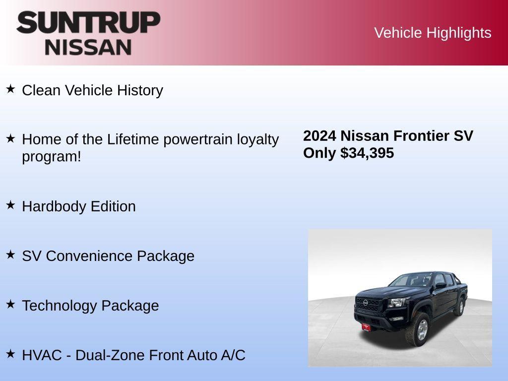 used 2024 Nissan Frontier car, priced at $34,395