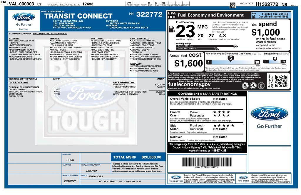 used 2017 Ford Transit Connect car, priced at $17,575