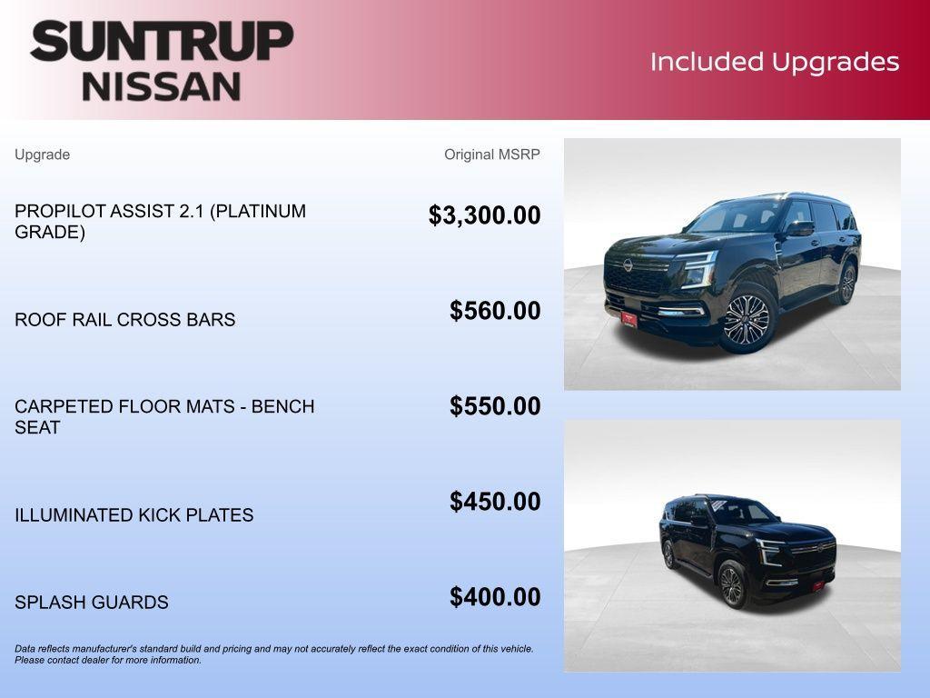 new 2025 Nissan Armada car, priced at $70,288