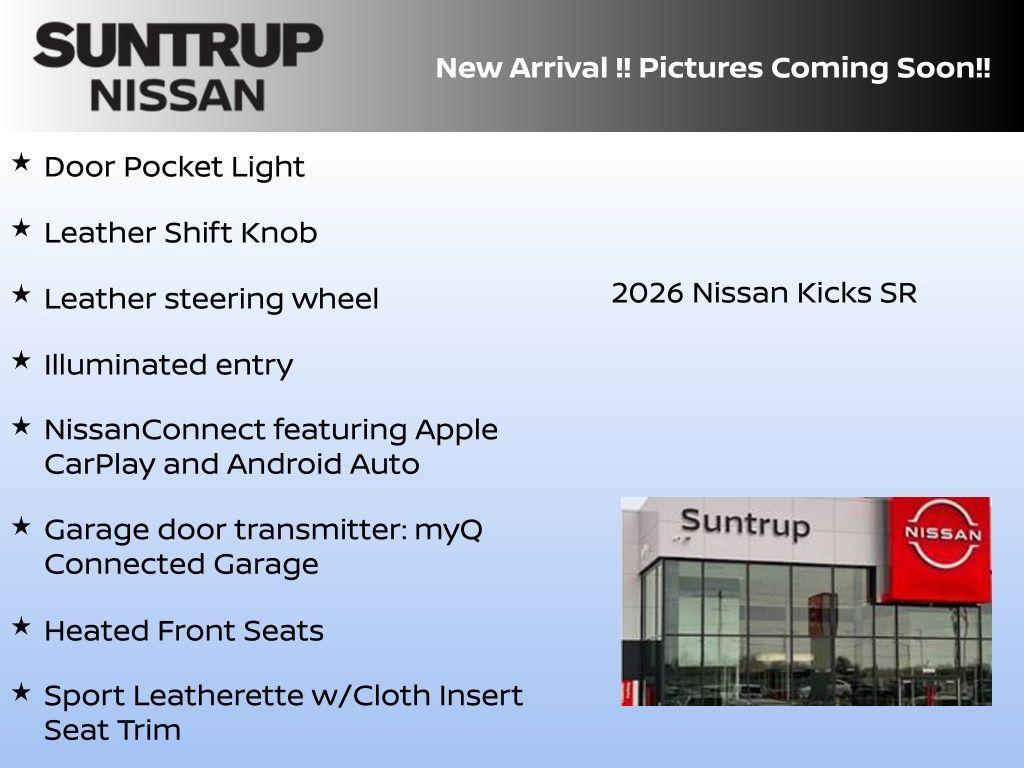 new 2026 Nissan Kicks car, priced at $32,880