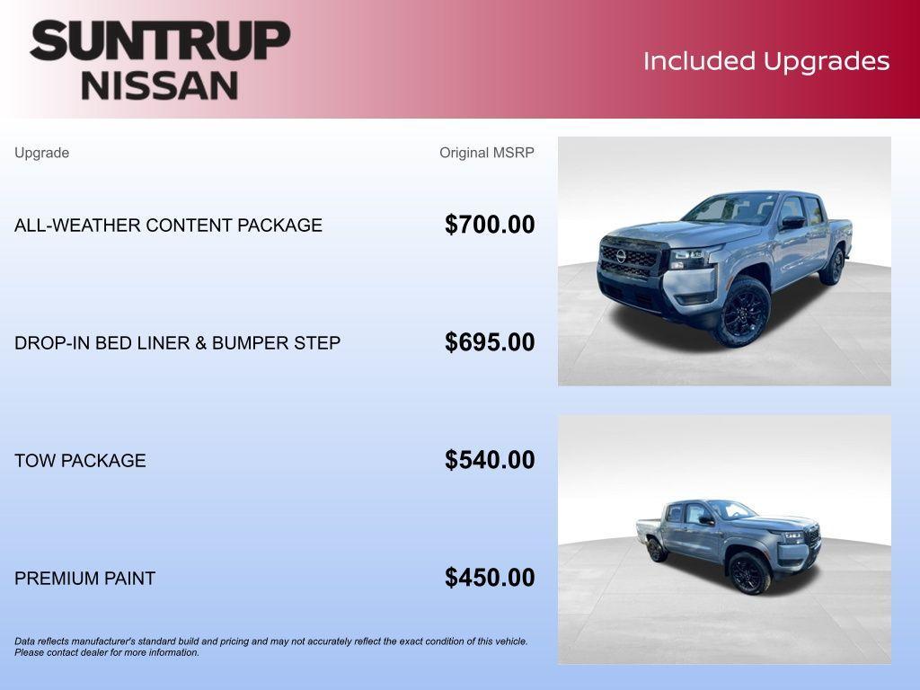 new 2026 Nissan Frontier car, priced at $40,501