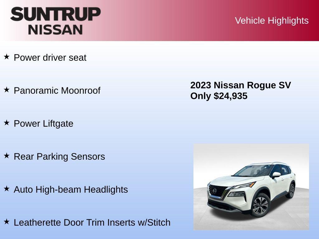 used 2023 Nissan Rogue car, priced at $24,935