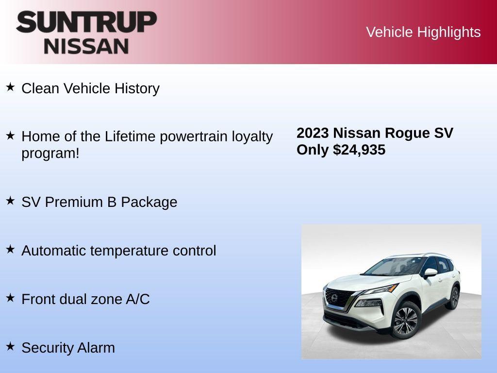 used 2023 Nissan Rogue car, priced at $24,935