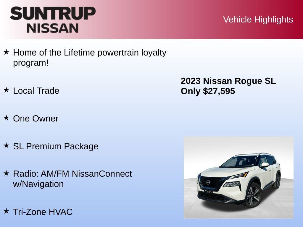 used 2023 Nissan Rogue car, priced at $27,595