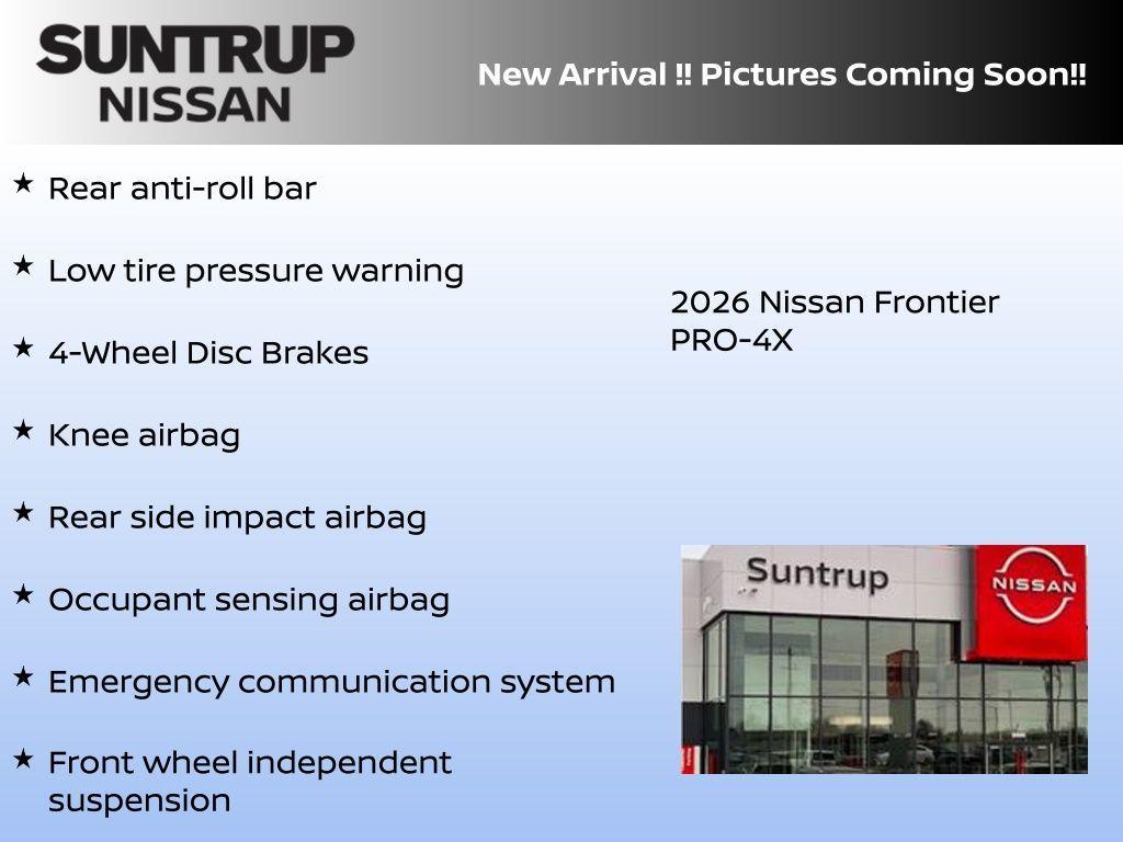 new 2026 Nissan Frontier car, priced at $43,035