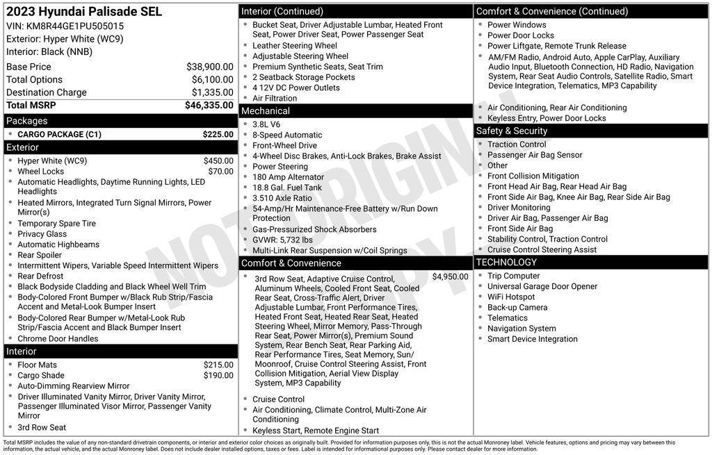 used 2023 Hyundai Palisade car, priced at $28,976