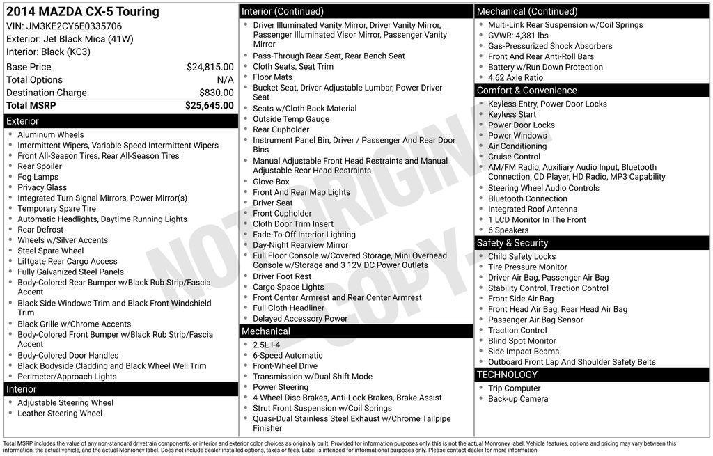 used 2014 Mazda CX-5 car, priced at $8,785