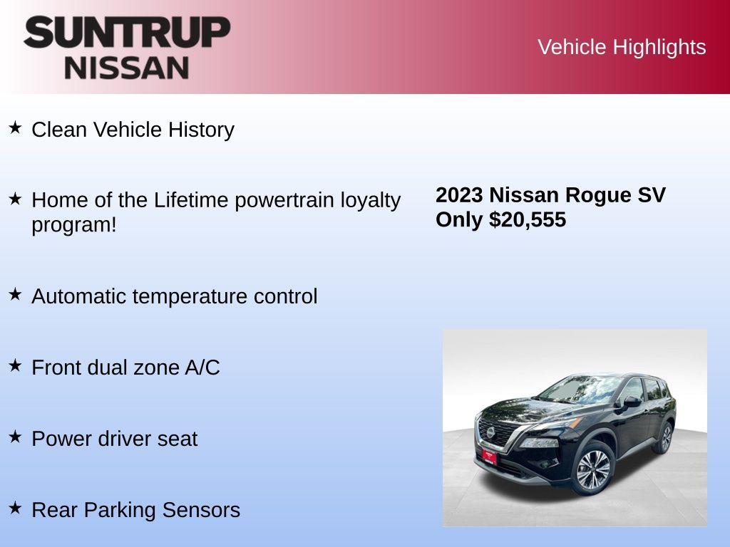 used 2023 Nissan Rogue car, priced at $20,555