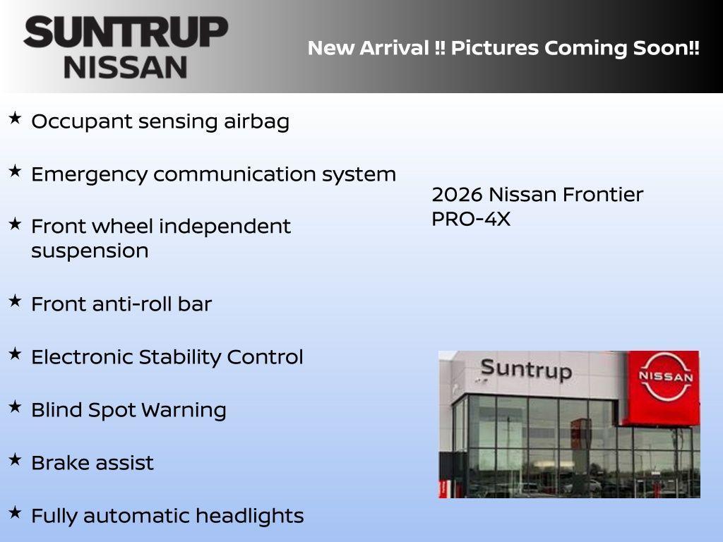 new 2026 Nissan Frontier car, priced at $43,338