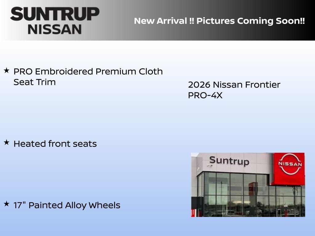 new 2026 Nissan Frontier car, priced at $43,338