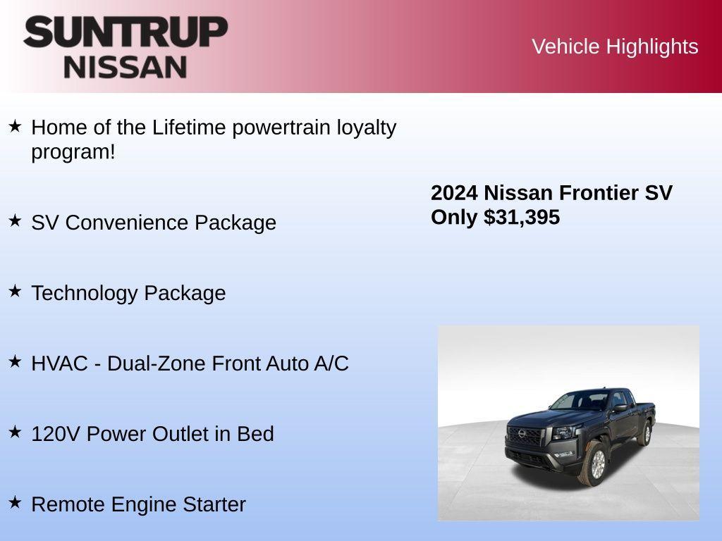 used 2024 Nissan Frontier car, priced at $31,395