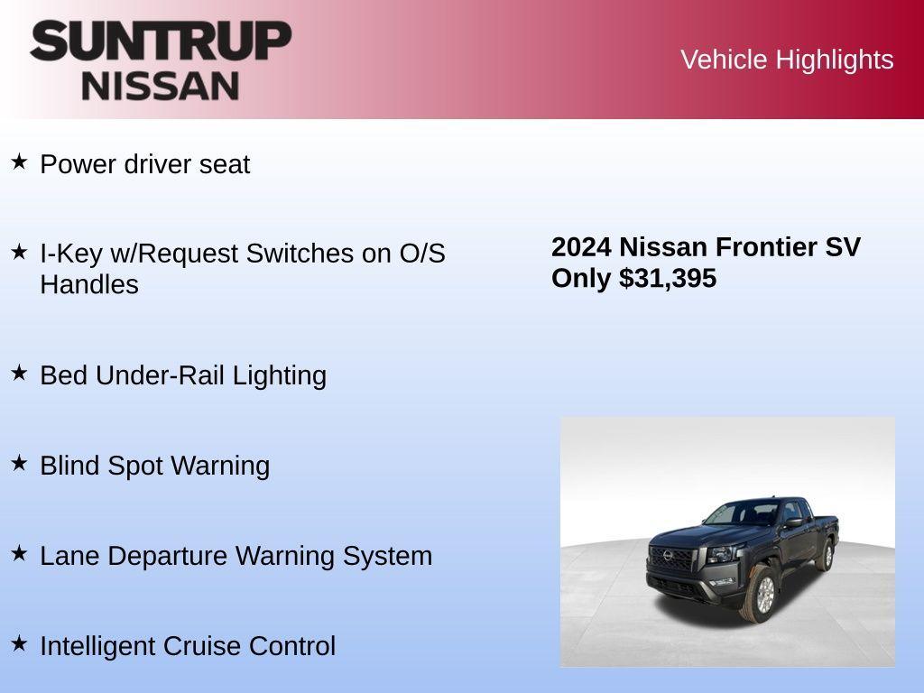 used 2024 Nissan Frontier car, priced at $31,395