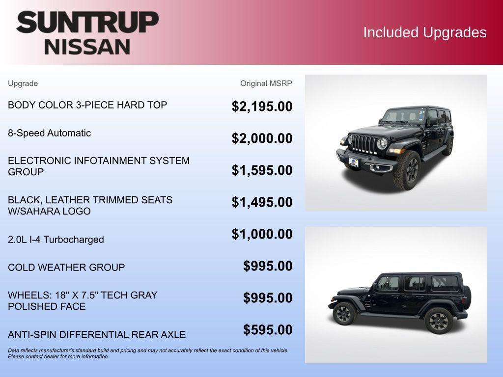 used 2018 Jeep Wrangler Unlimited car, priced at $26,435