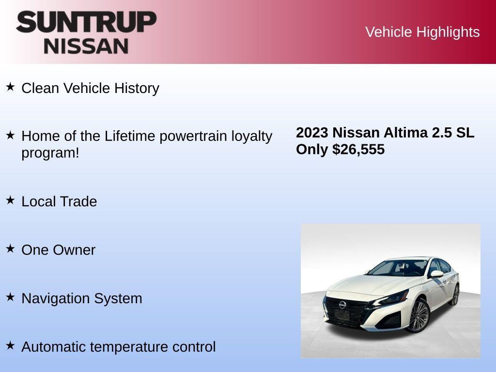 used 2023 Nissan Altima car, priced at $26,555