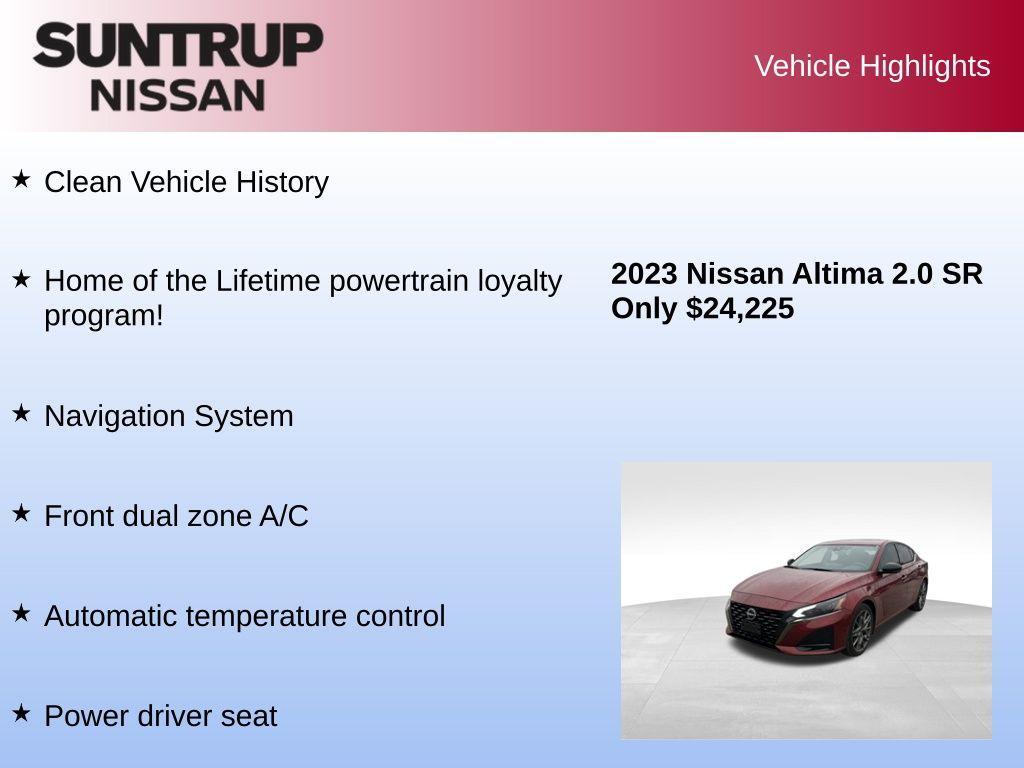 used 2023 Nissan Altima car, priced at $24,225