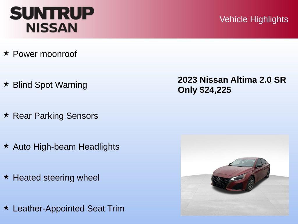 used 2023 Nissan Altima car, priced at $24,225