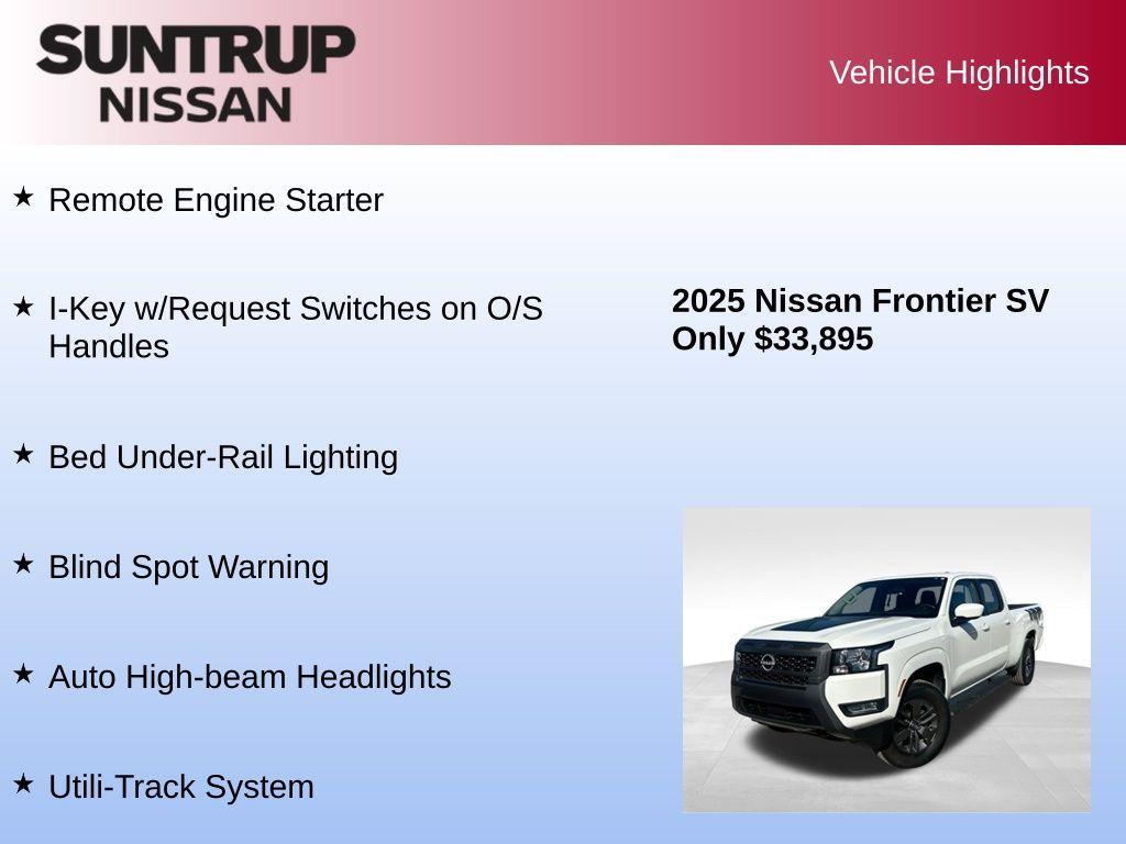 used 2025 Nissan Frontier car, priced at $33,895