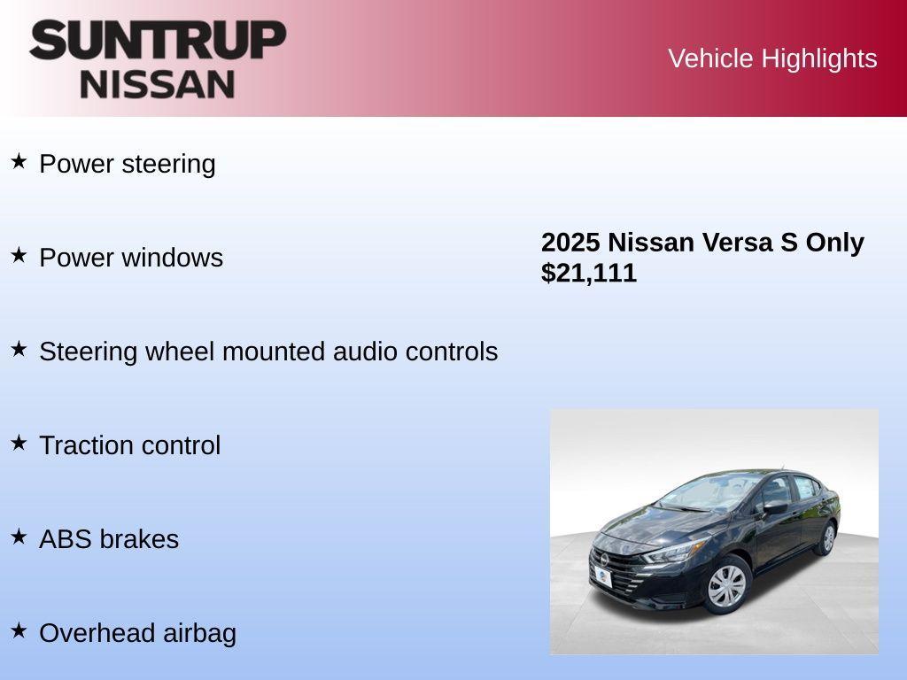 used 2025 Nissan Versa car, priced at $21,111